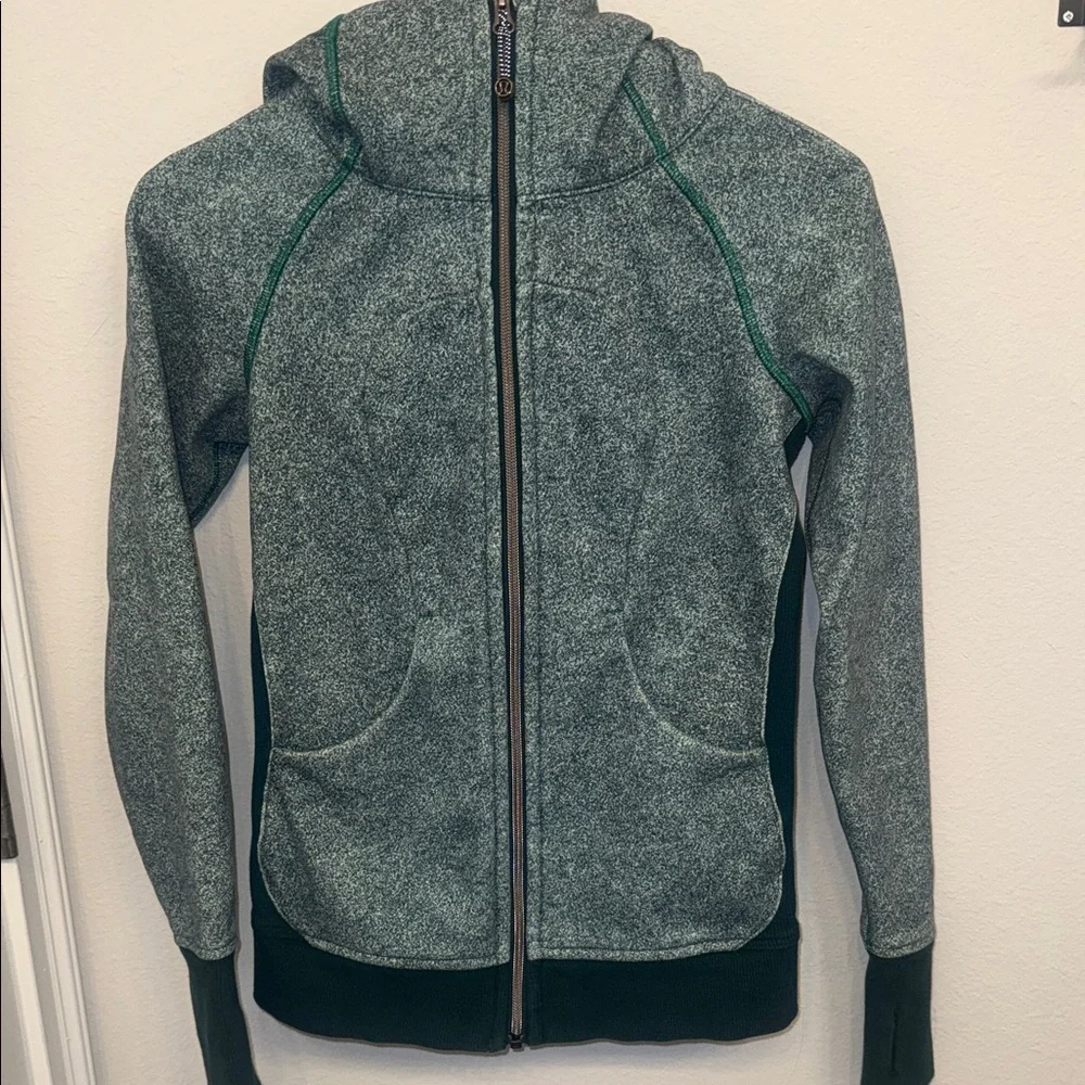 Lululemon Teal Scuba Hoodie Size 2 - Picture 1 of 6